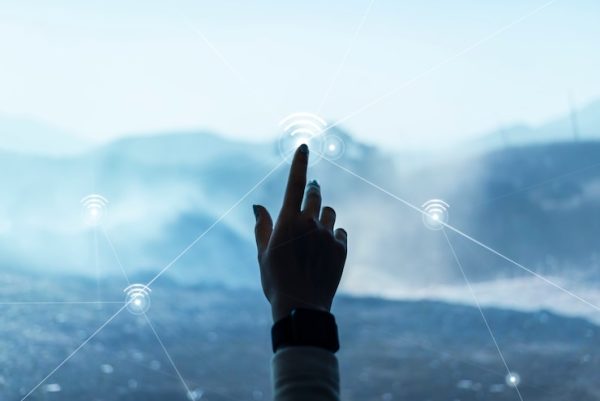 digital-communication-technology-background-with-hand-touching-virtual-screen-digital-remix_53876-108510.jpg Networking Basics